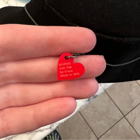 Vinca Fab.com collab necklace “Get Shit Done” acrylic funny girl boss - Picture 4 of 4